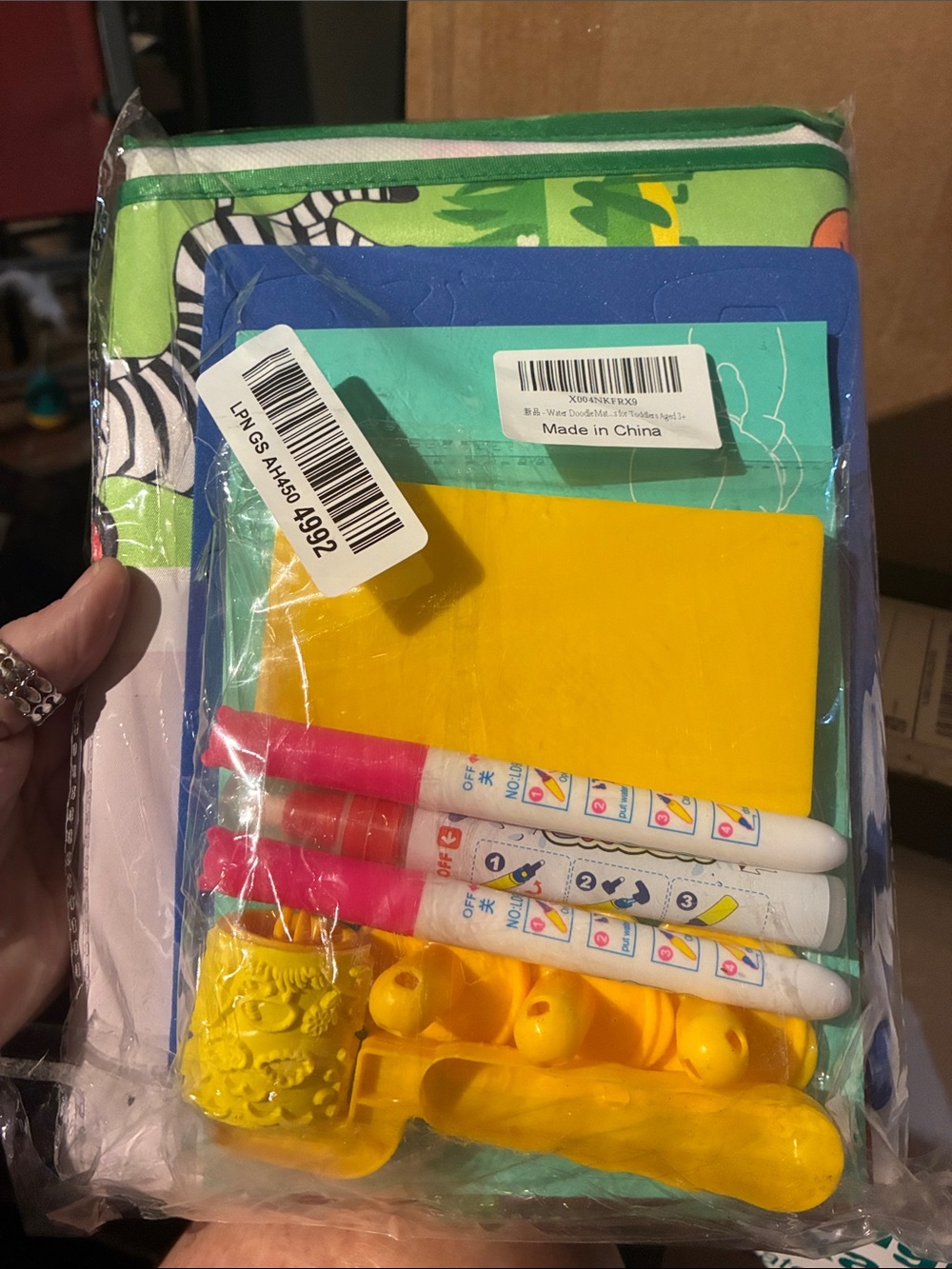 Kids Colorful Water Reveal Activity Set - Yellow & Blue